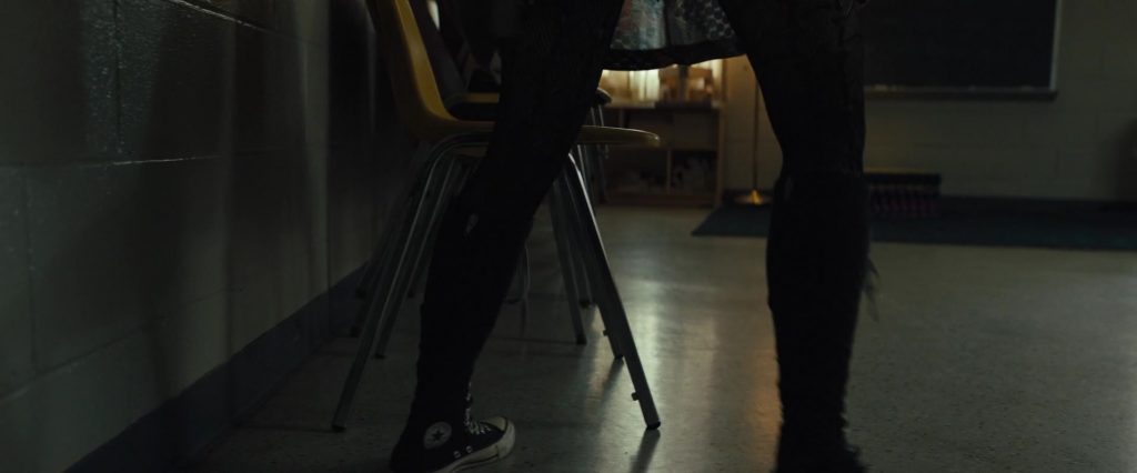 Converse Knee High Shoes Worn by Maisie Williams in Then Came You (2018) (Image 1)
