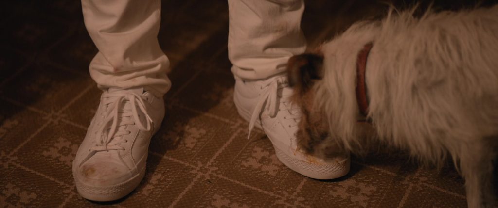 Converse One Star Leather White Shoes Worn by Nick Robinson in Love, Simon (2018) (Image 1)