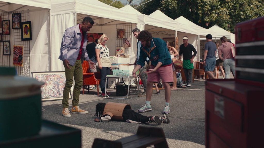 Converse Orange High Top Sneakers in Dave S01E07 “What Wood You Wear” (2020) (Image 1)
