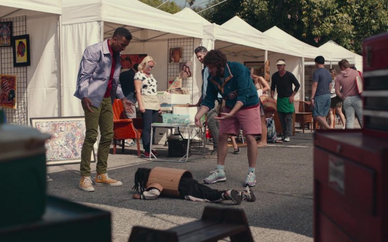 Converse Orange High Top Sneakers in Dave S01E07 “What Wood You Wear” (2020) (Image 1)