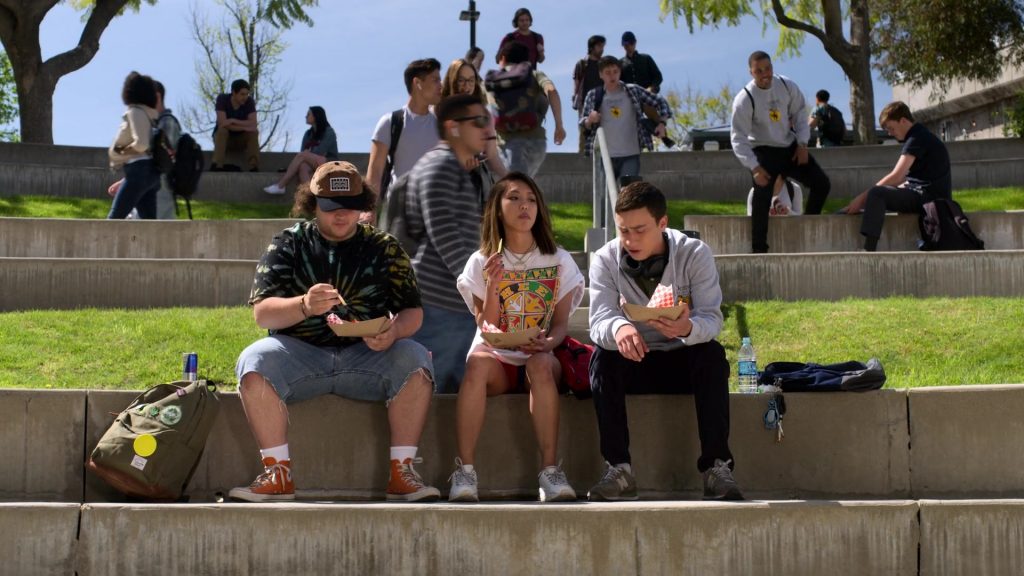 Converse Orange Shoes Worn by Cooper Mothersbaugh in Atypical Season 3 Episode 2 “Standing Sam” (2019) (Image 1)
