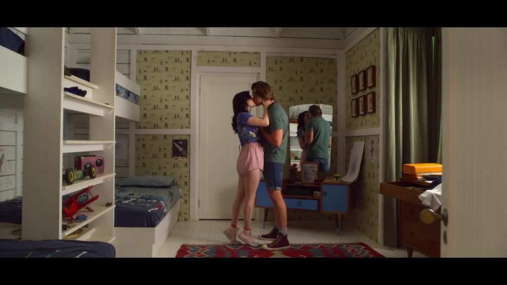 Converse Pink HiTop Sneakers of Meganne Young as Rachel in The Kissing Booth 3 (2021) (Image 1)