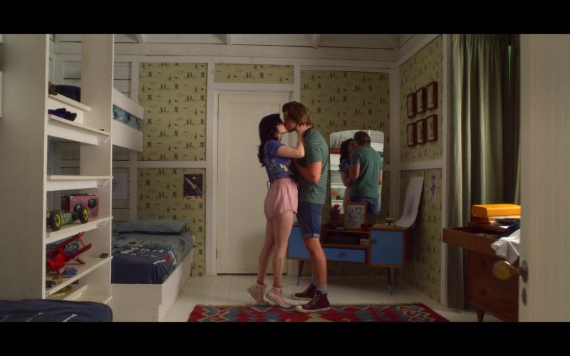 Converse Pink HiTop Sneakers of Meganne Young as Rachel in The Kissing Booth 3 (2021) (Image 1)