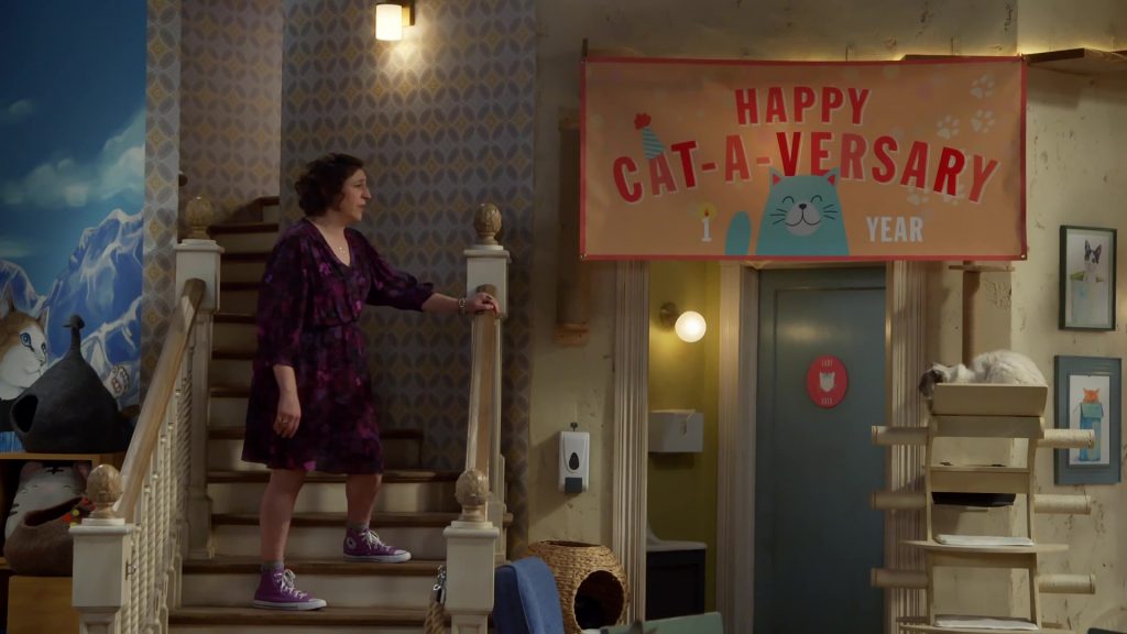 Converse Purple Sneakers Worn by Mayim Bialik in Call Me Kat S01E13 “Cat-A-Versary” (2021) (Image 2)