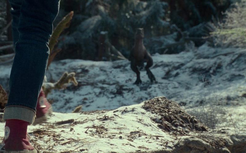 Converse Red Hi Sneakers Worn by Isabella Sermon as Maisie Lockwood in Jurassic World Dominion (2022) (Image 1)