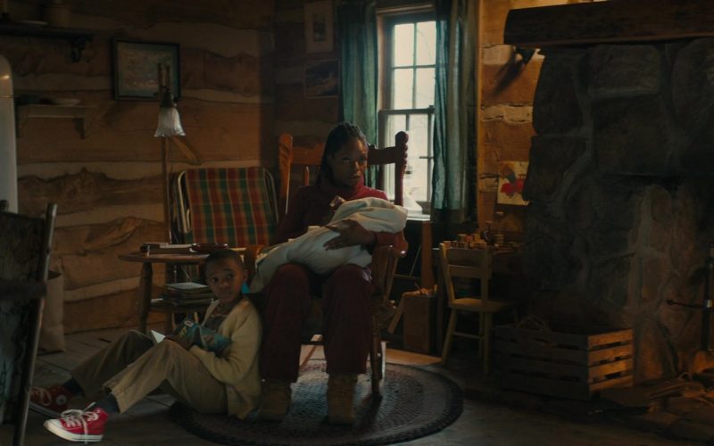 Converse Red High Top Sneakers in I'm Your Woman (2020) (Image 1)