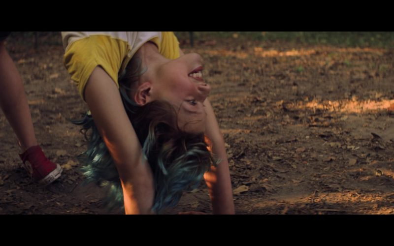 Converse Red Shoes of Ever Anderson as Young Natasha in Black Widow (2021) (Image 1)