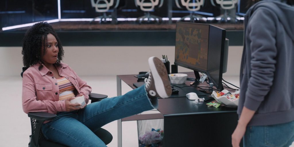 Converse Shoes in Mythic Quest S03E09 “The Year of Phil” (2022) (Image 1)