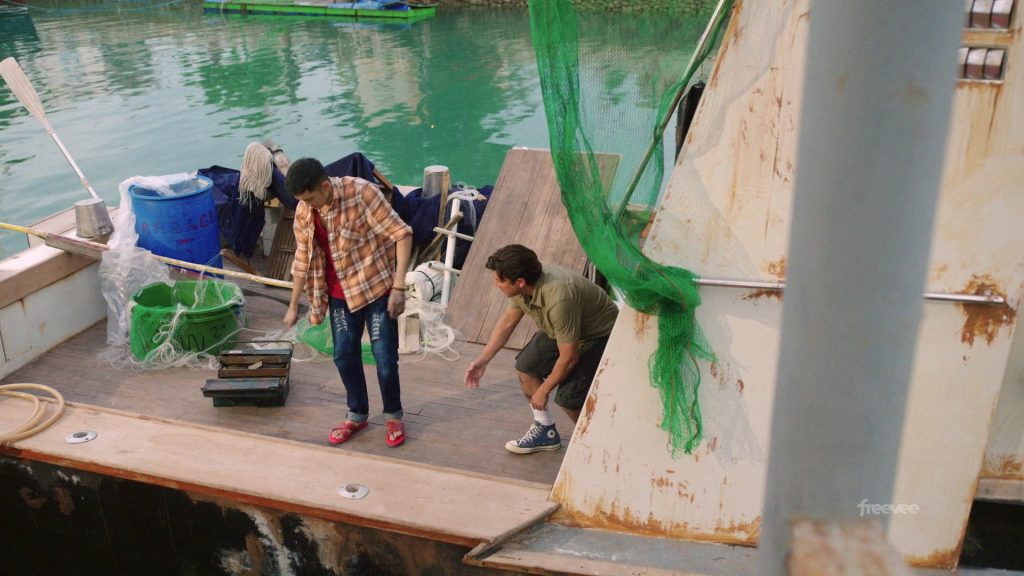 Converse Shoes of Christian Kane as Alex Walker in Almost Paradise S02E03 “A Fisherfolk Tale” (2023) (Image 1)