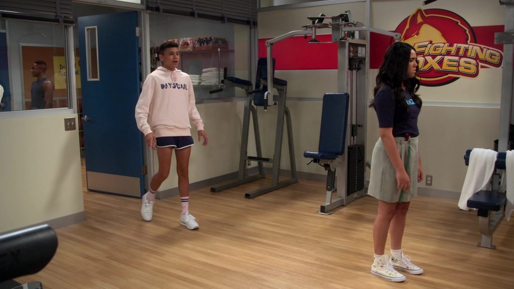 Converse Shoes of Jolie Hoang-Rappaport as Makayla Nguyen in Head of the Class S01E04 “The Stare-Master” (2021) (Image 1)