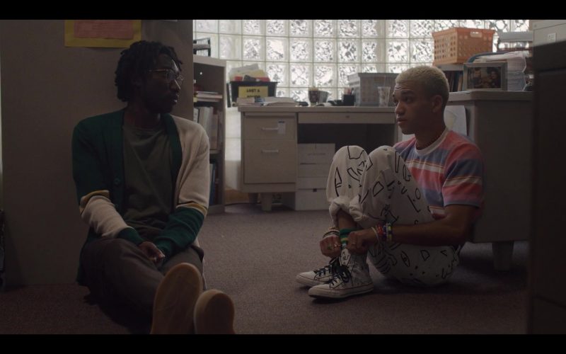 Converse Shoes of Justice Smith as Chester in Generation S01E02 “Dickscovery” (2021) (Image 1)