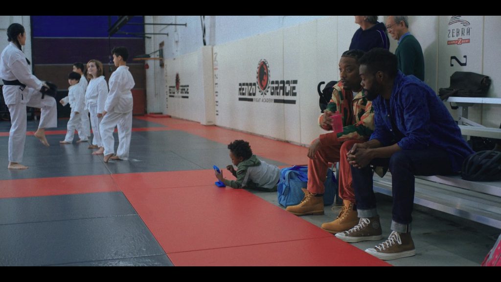 Converse Shoes of William Jackson Harper as Marcus Watkins and Zebra Athletics in Love Life S02E01 “Mia Hines” (2021) (Image 1)