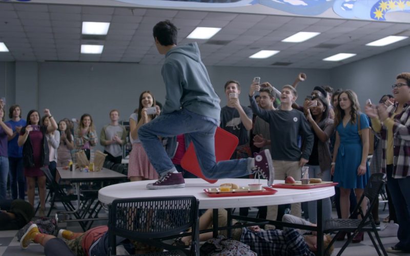 Converse Shoes of Xolo Maridueña as Miguel Diaz in Cobra Kai S01E05 “Counterbalance” (2018) (Image 1)