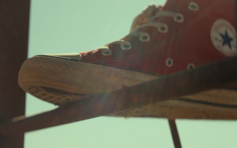 Converse Sneakers of Virginia Gardner as Shiloh Hunter in Fall (2022) (Image 1)