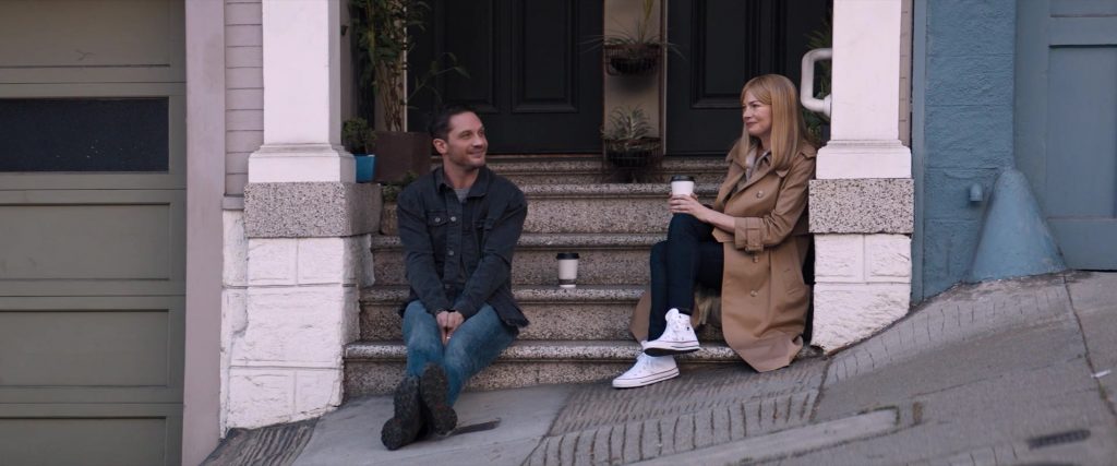 Converse White High Top Shoes Worn by Michelle Williams in Venom (2018) (Image 3)