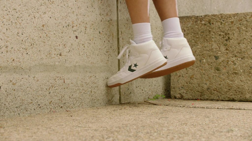 Converse White ‘Rival Shoot' Men's Sneakers in Young Rock S01E07 “Johnson & Hopkins” (2021) (Image 1)