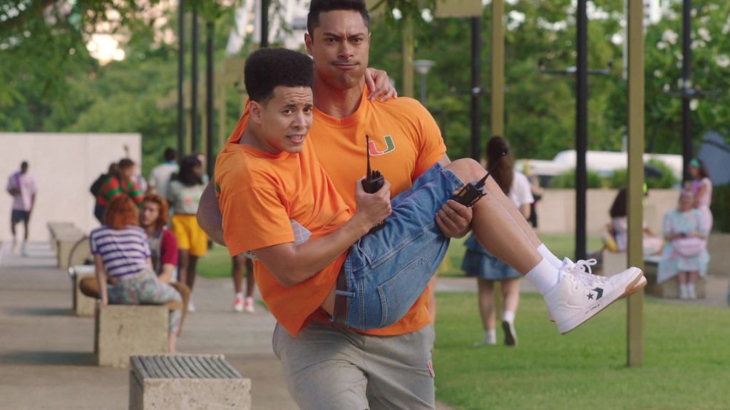 Converse White ‘Rival Shoot' Men's Sneakers in Young Rock S01E07 “Johnson & Hopkins” (2021) (Image 2)
