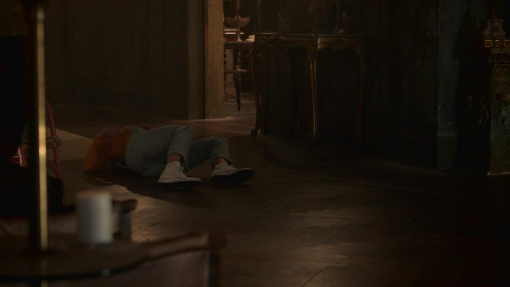 Converse White Shoes Worn by Virginia Gardner as Karolina Dean in Runaways Season 3 Episode 10 “Cheat the Gallows” (2019) (Image 1)