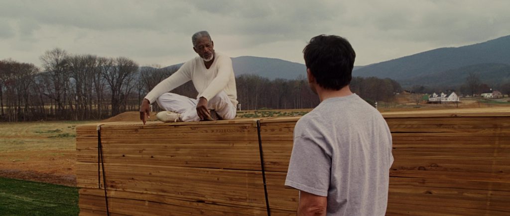 Converse White Sneakers Worn by Morgan Freeman (God) in Evan Almighty (2007) (Image 1)