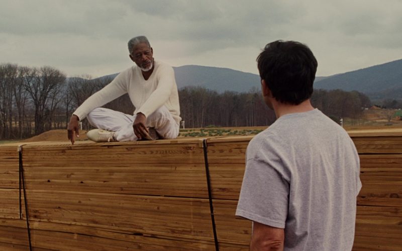 Converse White Sneakers Worn by Morgan Freeman (God) in Evan Almighty (2007) (Image 1)