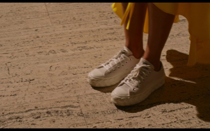 Converse Women's Shoes (White) Worn by Priyanka Chopra as Mira Ray in Love Again (2023) (Image 1)