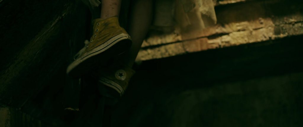 Converse Yellow Shoes Worn by Samara Weaving in Ready or Not (2019) (Image 1)