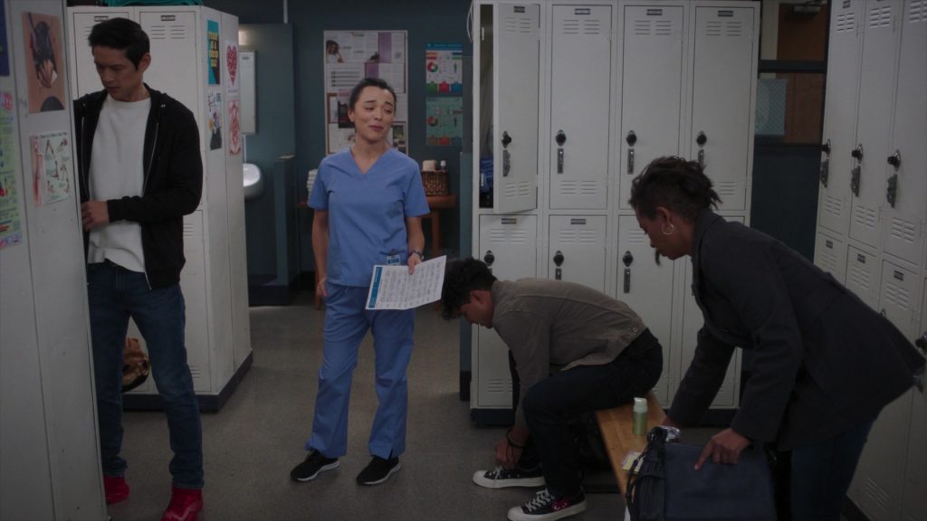 Converse x Comme des Garçons Shoes in Grey's Anatomy S20E04 “Baby Can I Hold You” (2024) (Image 1)