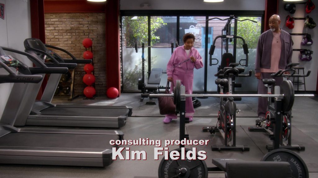 Cybex, Adidas Tracksuit and Shoes in The Upshaws S07E03 “Gone Awry” (2026) (Image 3)