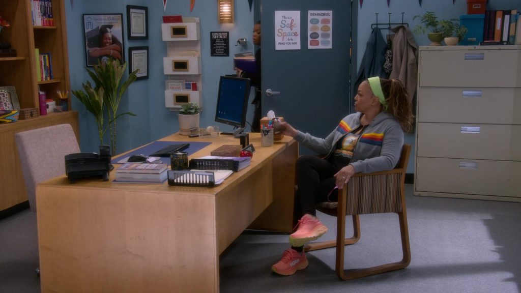 Dell Monitor and Hoka Shoes in The Upshaws S06E01 “Gone, But…” (2025) (Image 1)