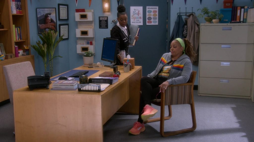Dell Monitor and Hoka Shoes in The Upshaws S06E01 “Gone, But…” (2025) (Image 3)