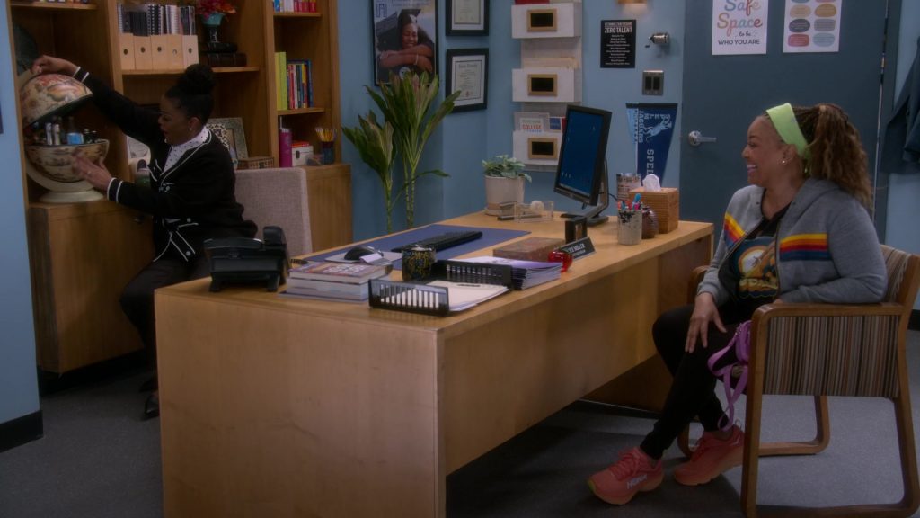 Dell Monitor and Hoka Shoes in The Upshaws S06E01 “Gone, But…” (2025) (Image 6)