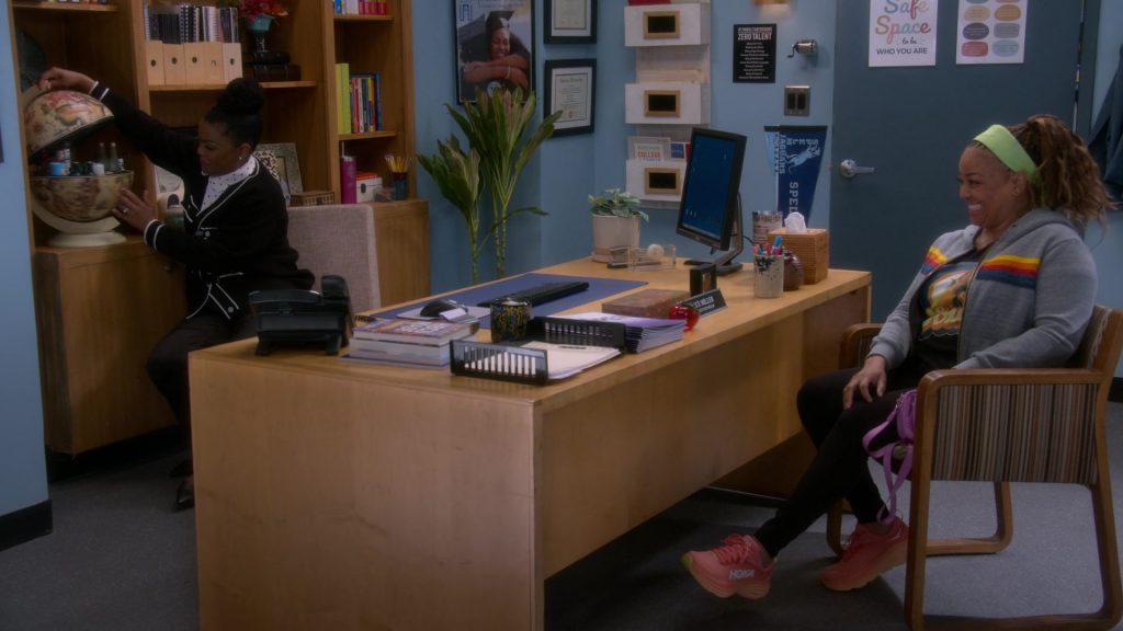 Dell Monitor and Hoka Shoes in The Upshaws S06E01 “Gone, But…” (2025) (Image 7)