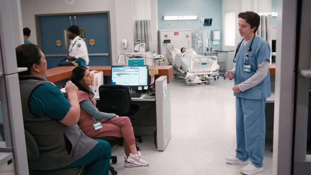 Dell Monitor and Nike Sneakers in St. Denis Medical S01E02 “A Very Robust Personal Life” (2024) (Image 3)