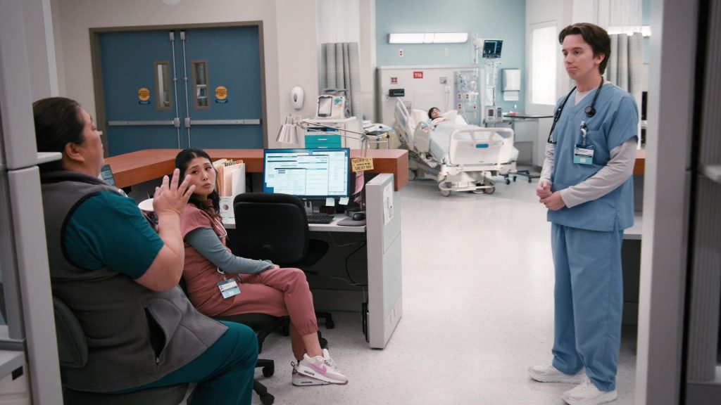 Dell Monitor and Nike Sneakers in St. Denis Medical S01E02 “A Very Robust Personal Life” (2024) (Image 4)