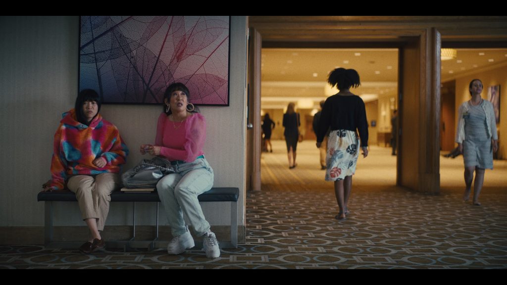 FILA Platform Sneakers Worn by Sandra Oh as Jenny Yum in Quiz Lady (2023) (Image 3)