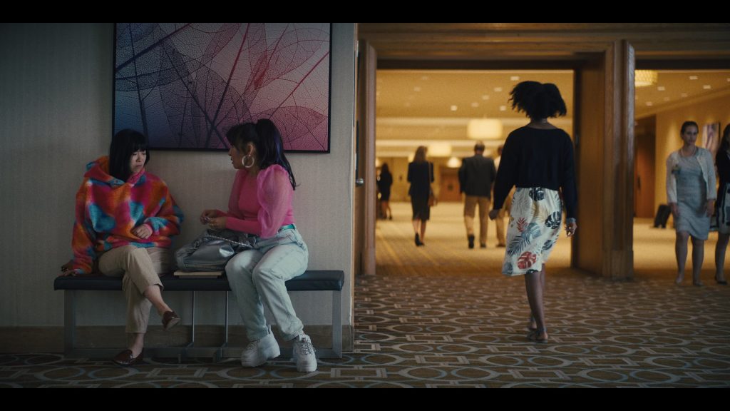 FILA Platform Sneakers Worn by Sandra Oh as Jenny Yum in Quiz Lady (2023) (Image 4)