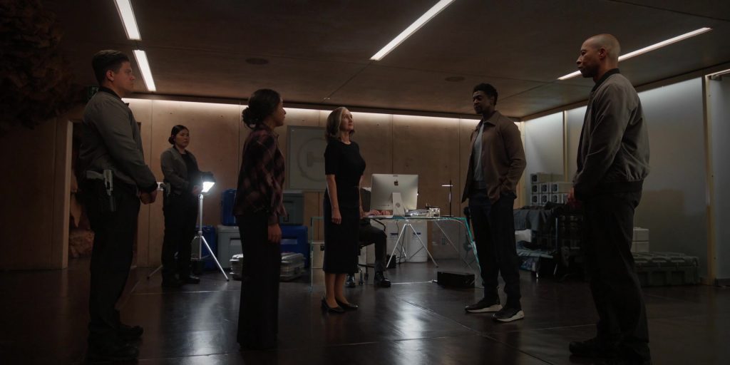 Ferragamo Cosma Sock high-top sneakers in For All Mankind S05E10 “This Land Is Our Land” (2026) (Image 5)