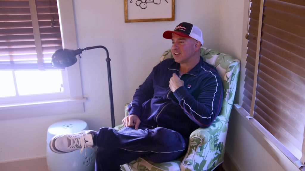 Fila Tracksuit, Nike Air Jordan Sneakers in Jersey Shore Family Vacation S08E06 “Eggcellent” (2025) (Image 7)