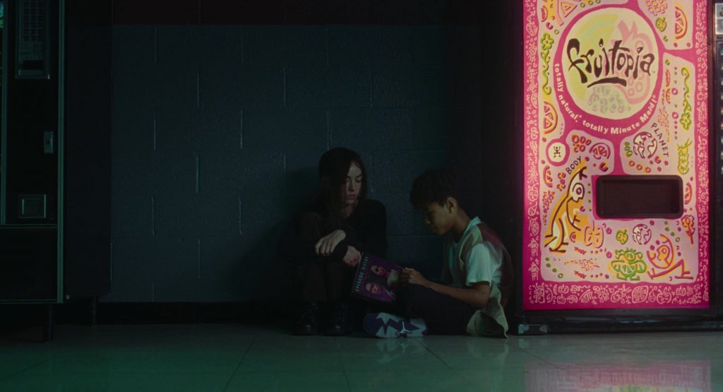 Fruitopia Vending Machine and Nike Air Jordan Sneakers in I Saw the TV Glow (2024) (Image 10)