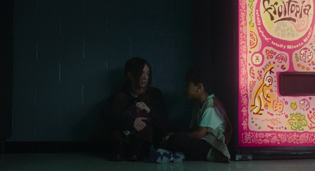 Fruitopia Vending Machine and Nike Air Jordan Sneakers in I Saw the TV Glow (2024) (Image 3)