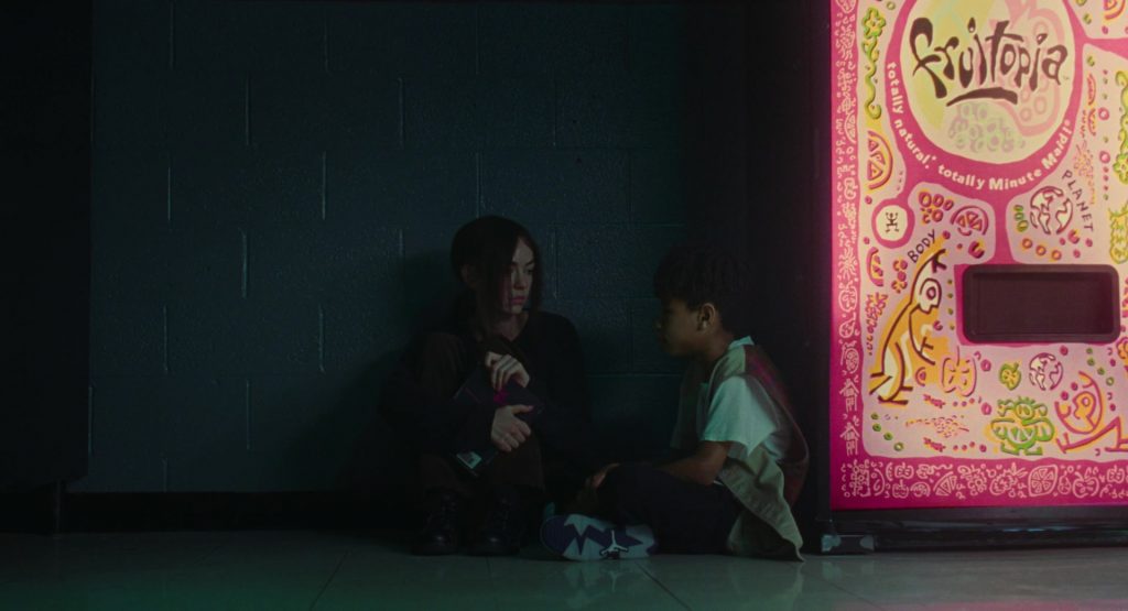 Fruitopia Vending Machine and Nike Air Jordan Sneakers in I Saw the TV Glow (2024) (Image 5)