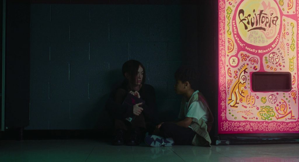 Fruitopia Vending Machine and Nike Air Jordan Sneakers in I Saw the TV Glow (2024) (Image 6)