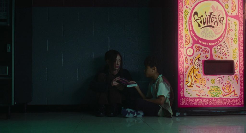 Fruitopia Vending Machine and Nike Air Jordan Sneakers in I Saw the TV Glow (2024) (Image 8)