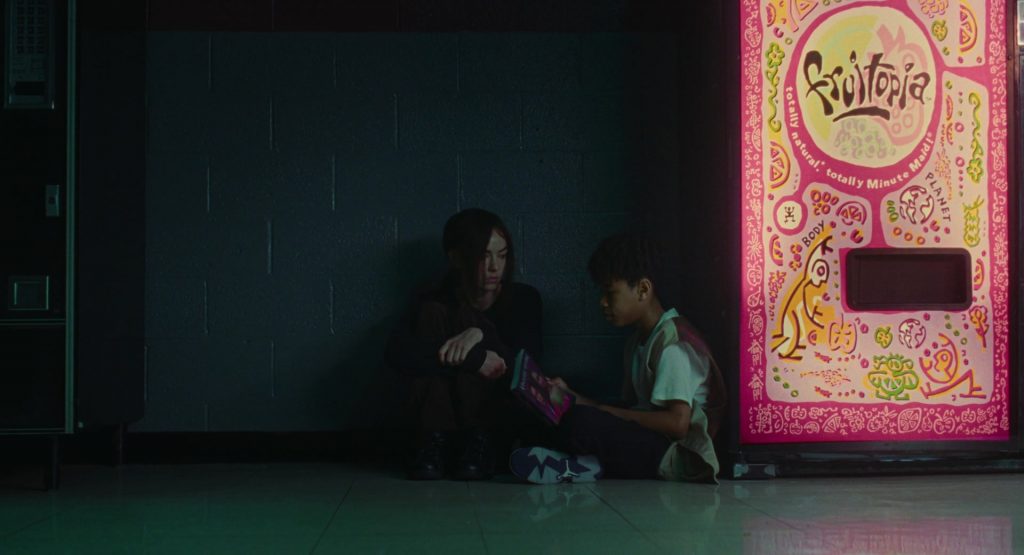 Fruitopia Vending Machine and Nike Air Jordan Sneakers in I Saw the TV Glow (2024) (Image 9)