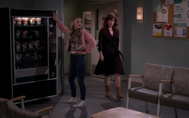 Golden Goose Hi-Top Sparkling Glitter Sneakers of Annaleigh Ashford as Gina Dabrowski in B Positive S01E04 “Joint Pain” (2020) (Image 1)
