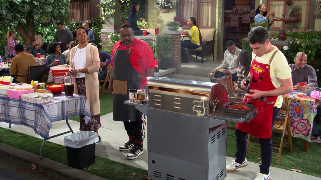 Gucci Pants, Adidas and Nike Shoes in The Neighborhood S06E01 “Welcome to the Foos Box” (2024) (Image 3)