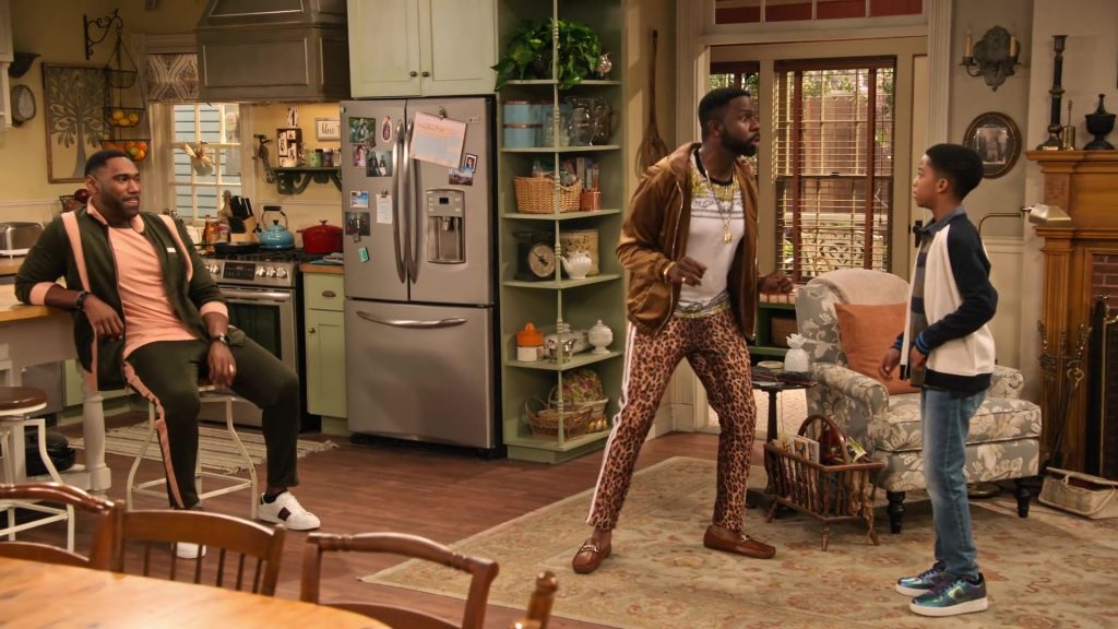 Gucci Sneakers Worn by Anthony Alabi as Moz McKellan in Family Reunion Season 1 Episode 14 “Remember Our Parents' Wedding” (2020) (Image 1)