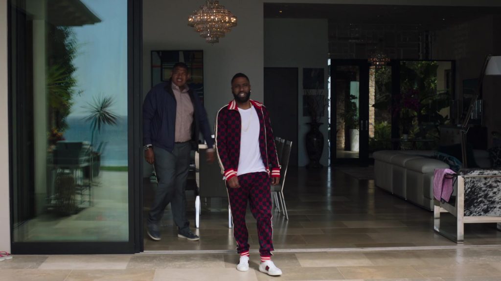 Gucci Tracksuit and Shoes Worn by John David Washington (Ricky) in Ballers - Season 4, Episode 8, “The Devil You Know” (2018) (Image 2)