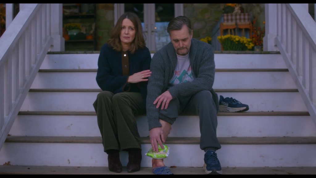 Hoka Clifton 10 road running shoes in The Four Seasons S02E05 “Big Thanksgiving” (2026) (Image 2)