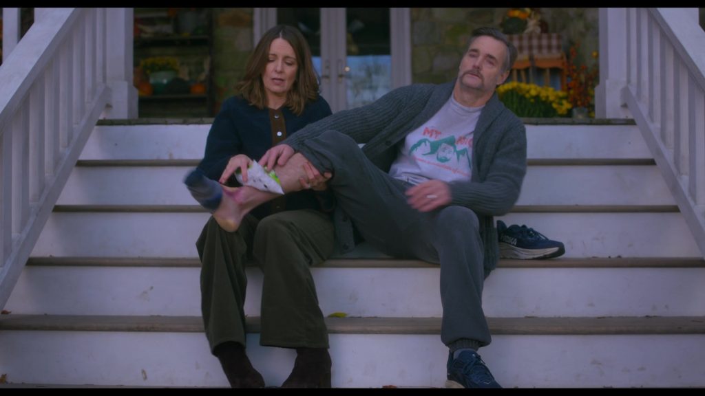 Hoka Clifton 10 road running shoes in The Four Seasons S02E05 “Big Thanksgiving” (2026) (Image 4)